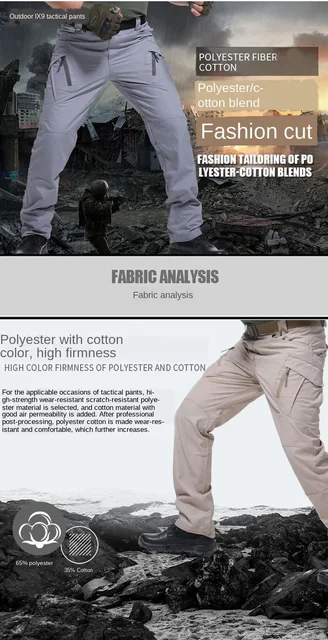 Pantaloni Cargo Mimetici Uomo - Vestibilità Ampia, Tasche Multiple, Per Outdoor - Foto 9