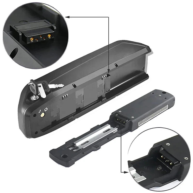 48V Hailong Battery 52V EBike Downtube Battery 36V 60V 72V 20 30 40 50AH Electric bicycle batterie 2000w 1500w 750w Lithium Pack