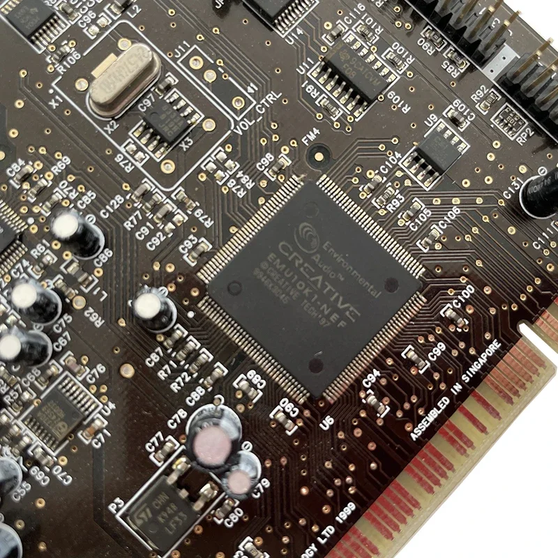 무료 배송 오리지널 CT4830 4.1 크리에이티브 사운드 블라스터 라이브 PCI 사운드 카드 지원 XP/WIN7