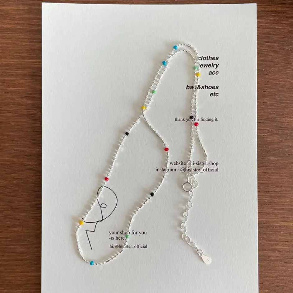 SHANICE S 비즈 태슬 목걸이, 골드 실버 컬러, 쇄골 체인, 짧은 목걸이, 여성 2022