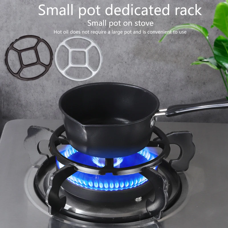 1PC Kitchen DIY Accessories Wok Pan Support Rack Small Stove Pot Burners Wok Auxiliary Support Gas Round Bottom Stand
