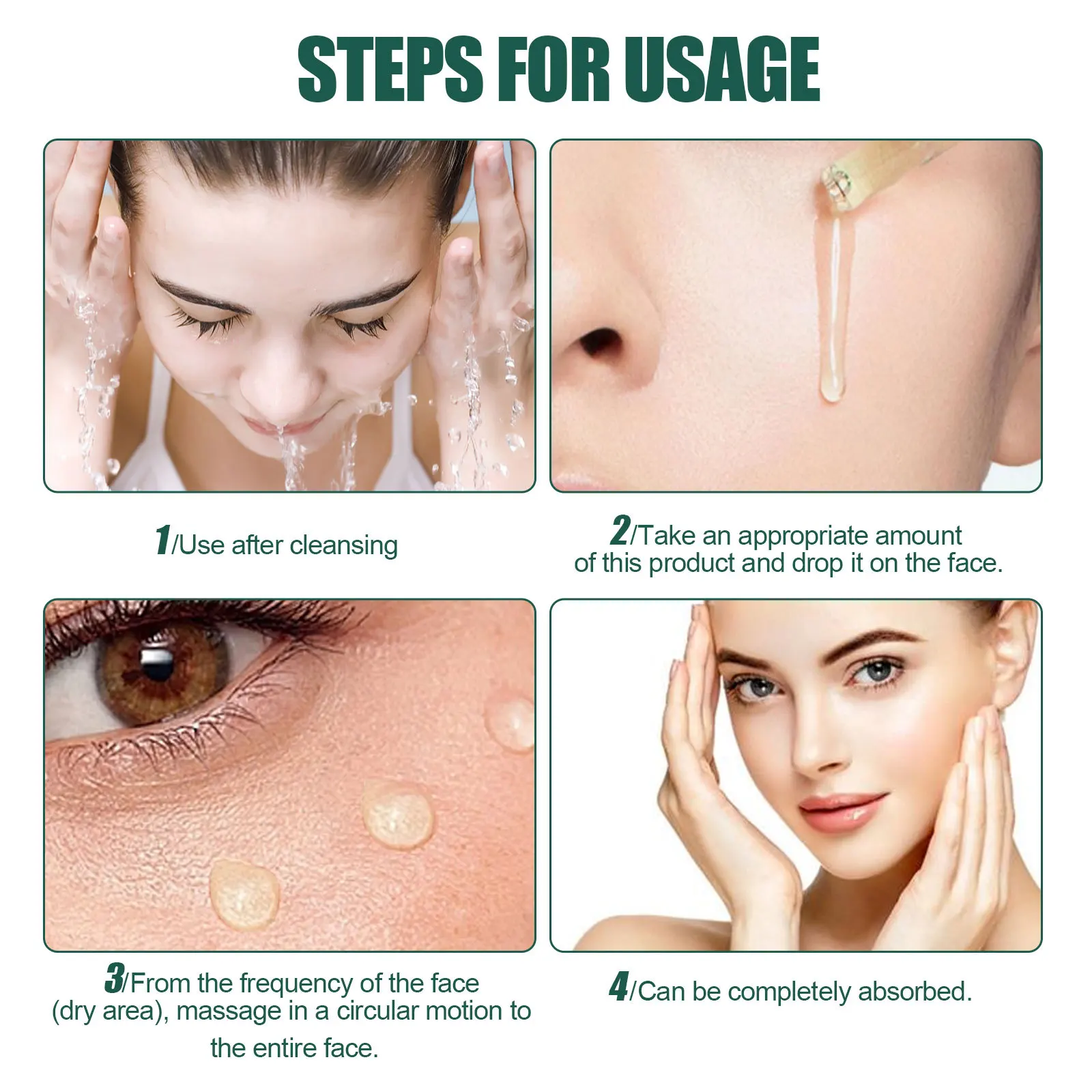 EELHOE Anti Wrinkle Serum Anti-Aging Anti Dark Circles Removal Forehead Lines Face Care Frown Lines Repair Facial Essence 30ml 4