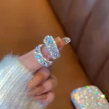  Fashion Jewelry for Women Super Flash Full Round Stud Earrings for Women Wedding Party Valentines Day Gift Pendientes Mujer 