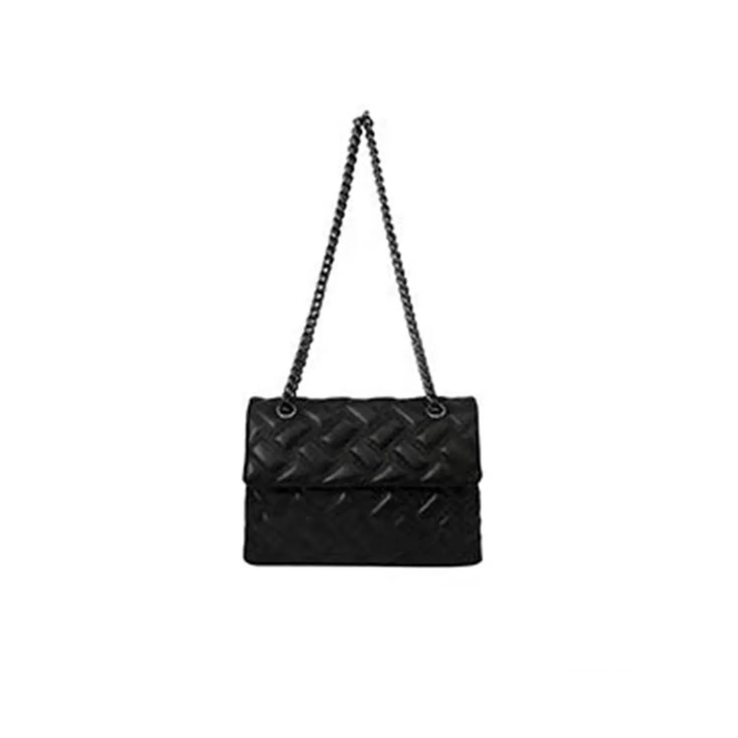 Women's K-G Lingge Chain Bag Sewing Fashion Bag Shoulder Handbag PU Leather Ladies Crossbody