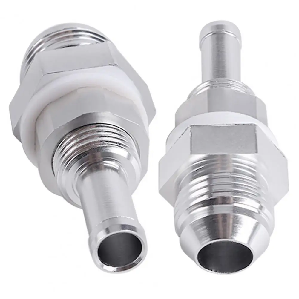 

Car Fuel Tank Adapter 8AN Bulkhead to 3/8 Hose Barb Fuel Tank Fitting Hose Tail Barb Fitting Bulkhead Connector Auto Accessories