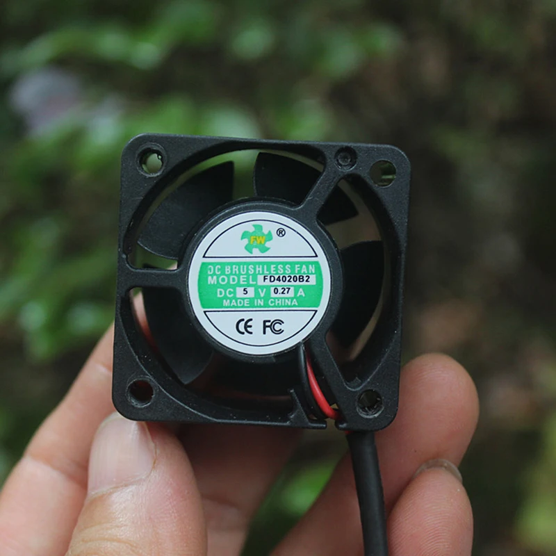 2pcs Radiator Small DC Brushless Silent Fan DC5V 4cm Micro Fan Electronic Accessories