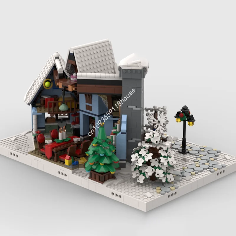 705PCS MOC City Winter Village - Display for Set 1..