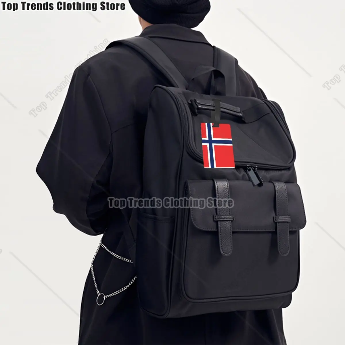 Norway Flag Luggage Tags Suitcase Accessories Travel PVC Cute Baggage Boarding Tag Portable Label Holder ID Name Address