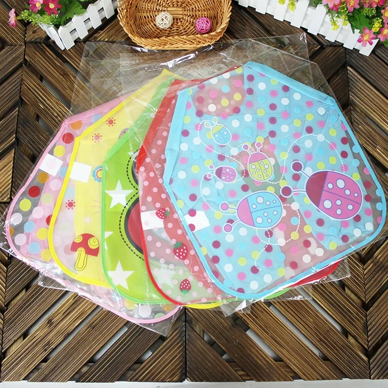 Baby Bib 1Pcs Cartoon Animal EVA Waterproof Baby Apron for Infant Feeding