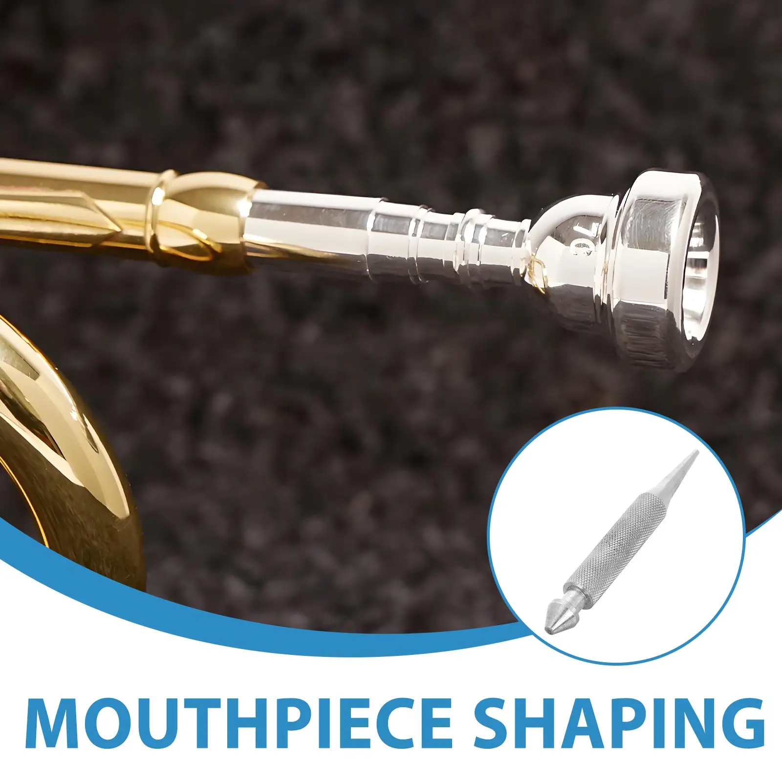 Mouthpiece Shaper Trumpet Nozzle Repair Tool Brass Instrument Maintenance Kit Musical Accessory Supplies For Trumpet