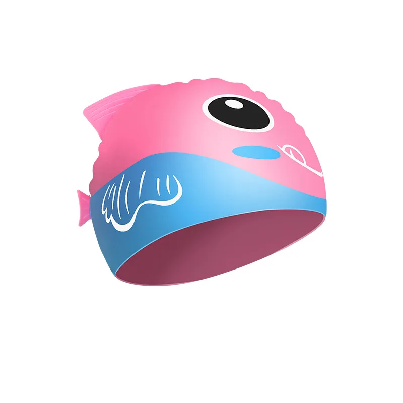 Cute Cartoon Dinosaur Kids Swimming Caps Boys Girls Swimming Cap Soft Silicone High Elastic Waterproof Children Swimming Cap 6