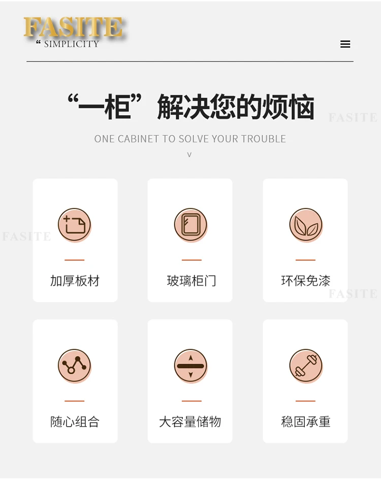 Description Picture 4 of itemLight luxury glass door bookshelf, living room floor to ceiling dustproof bookshelf, modern storage display cabinet