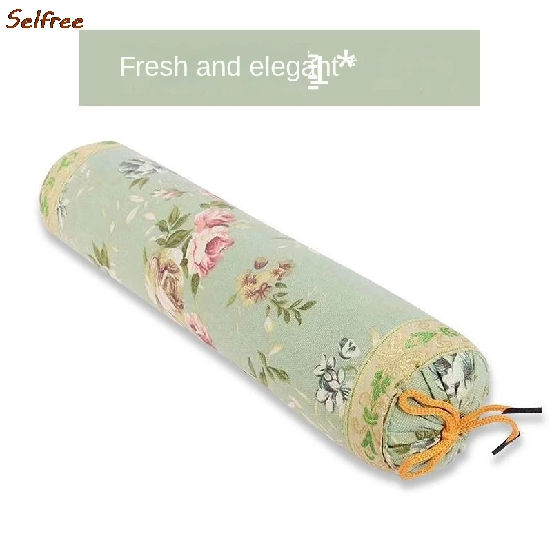 Selfree-almohada cilíndrica para Yoga, cojín de Mugwort, Cervical, cilíndrico, caramelo áspero antiguo, envío directo, noticias