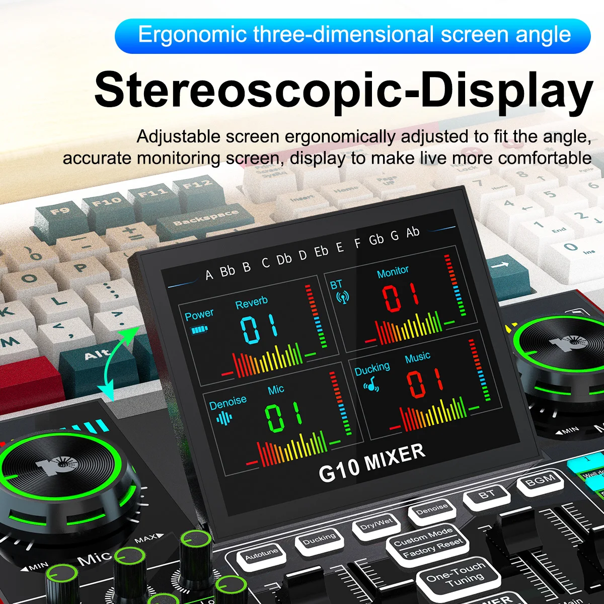 オーディオミキサー オーディオインターフェース Mixer ポッドキャスト オーディオインターフェース アナログミキサー10チャンネル MG10XUF