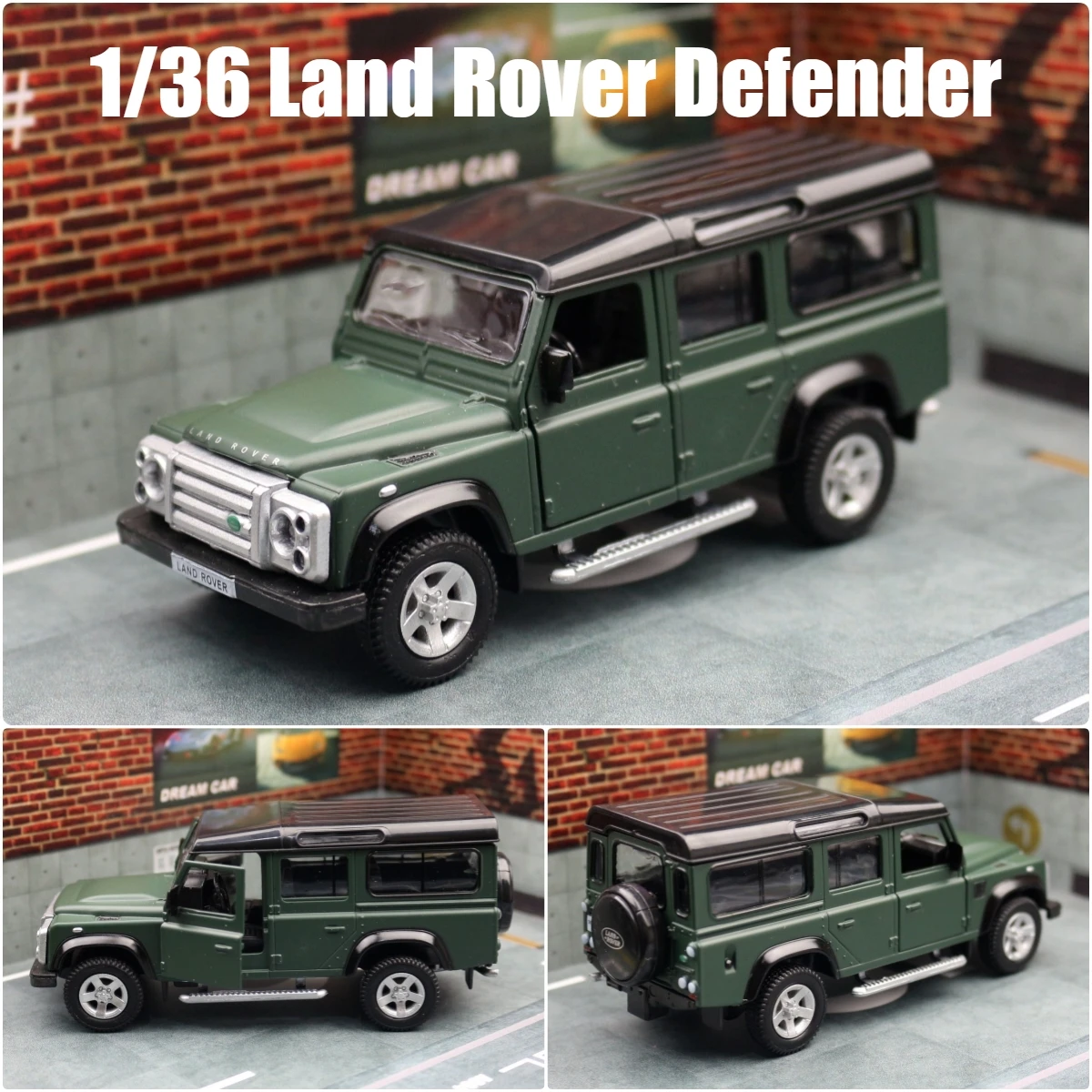 1/36 Land Rover Defender SUV Toy Car Model For Children RMZ City