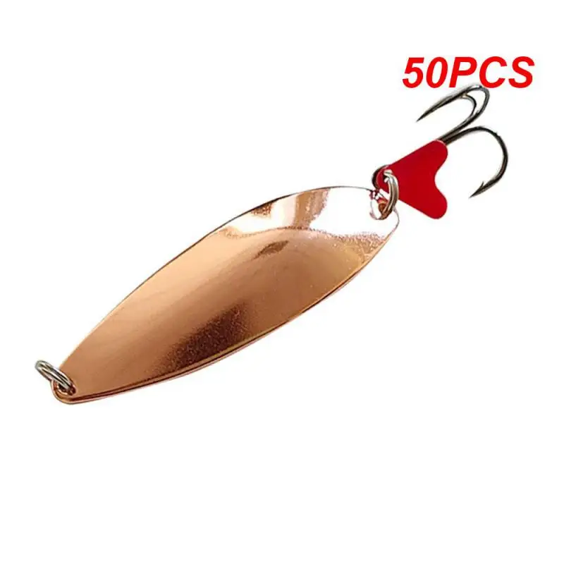 

50PCS Fishing Spoon Spinner Fishing Lures With Hook Bionic Hard Baits Artificial Fishing Baits Fishing Accessories Vib Spoonbait