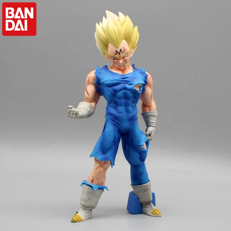 

Cartoon Dragon Ball Self-explodes Demonizes The Dolls Around Action Figures Ornaments Model Of The Vegeta War-damaged Statue