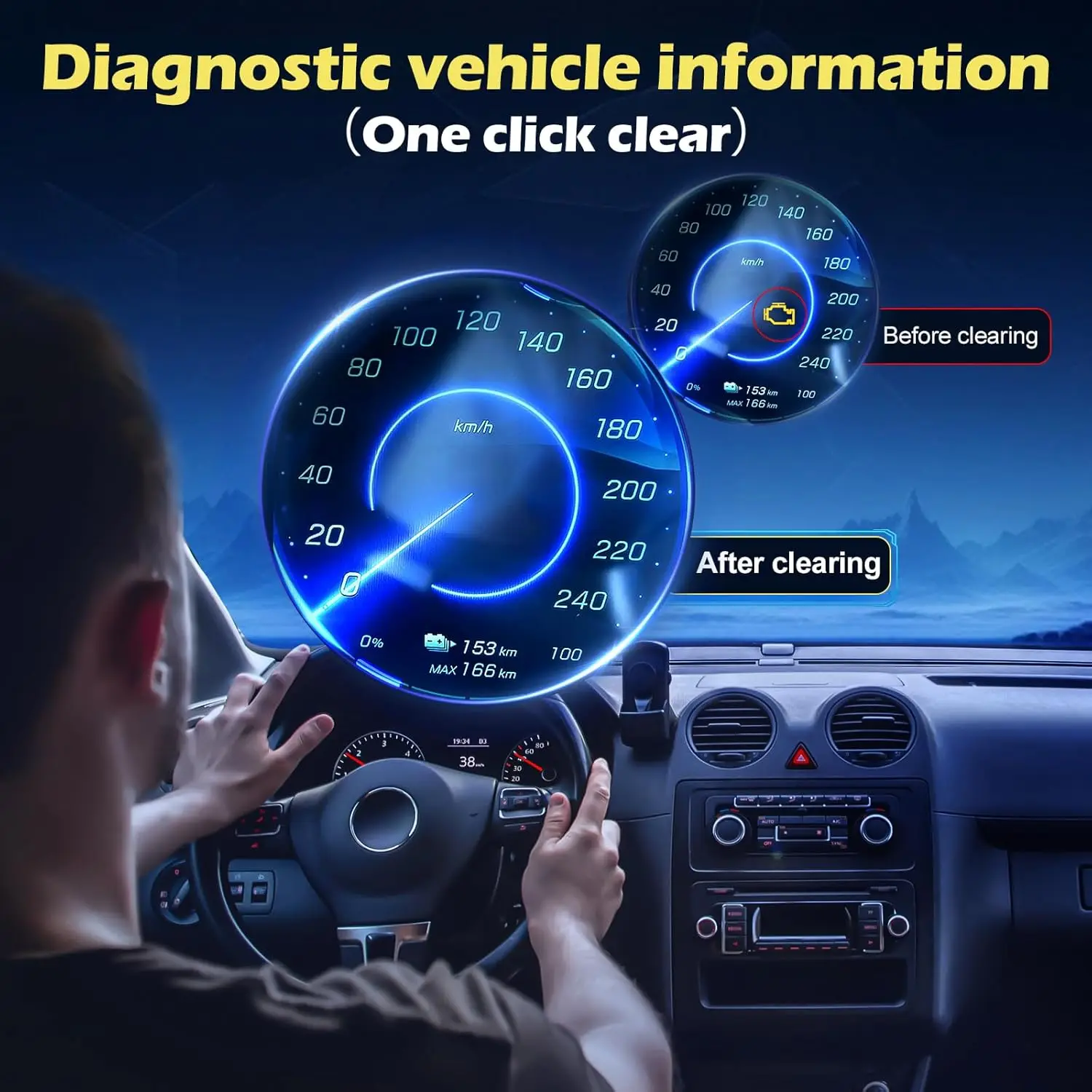 Code Reader YM509 OBD2 Scanner Car Diagnostic Tool Multi-Language Live Data OBDII Mechanic Scanner Check Engine Light Error Code 3