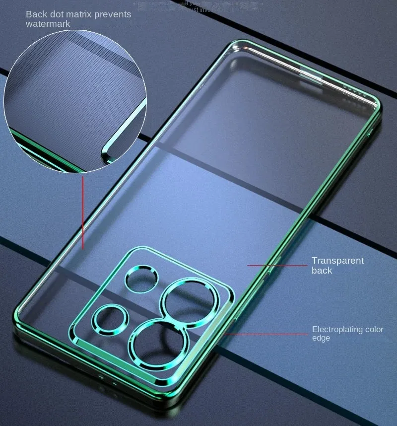 Ultra-Thin Electroplating Transparent Shockproof Silicone Case