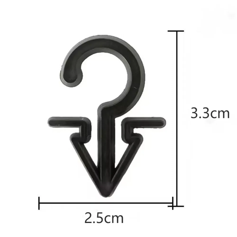 100PCS/lot Plastic Small 2 Shape Hooks for Glove and Hat Display 4