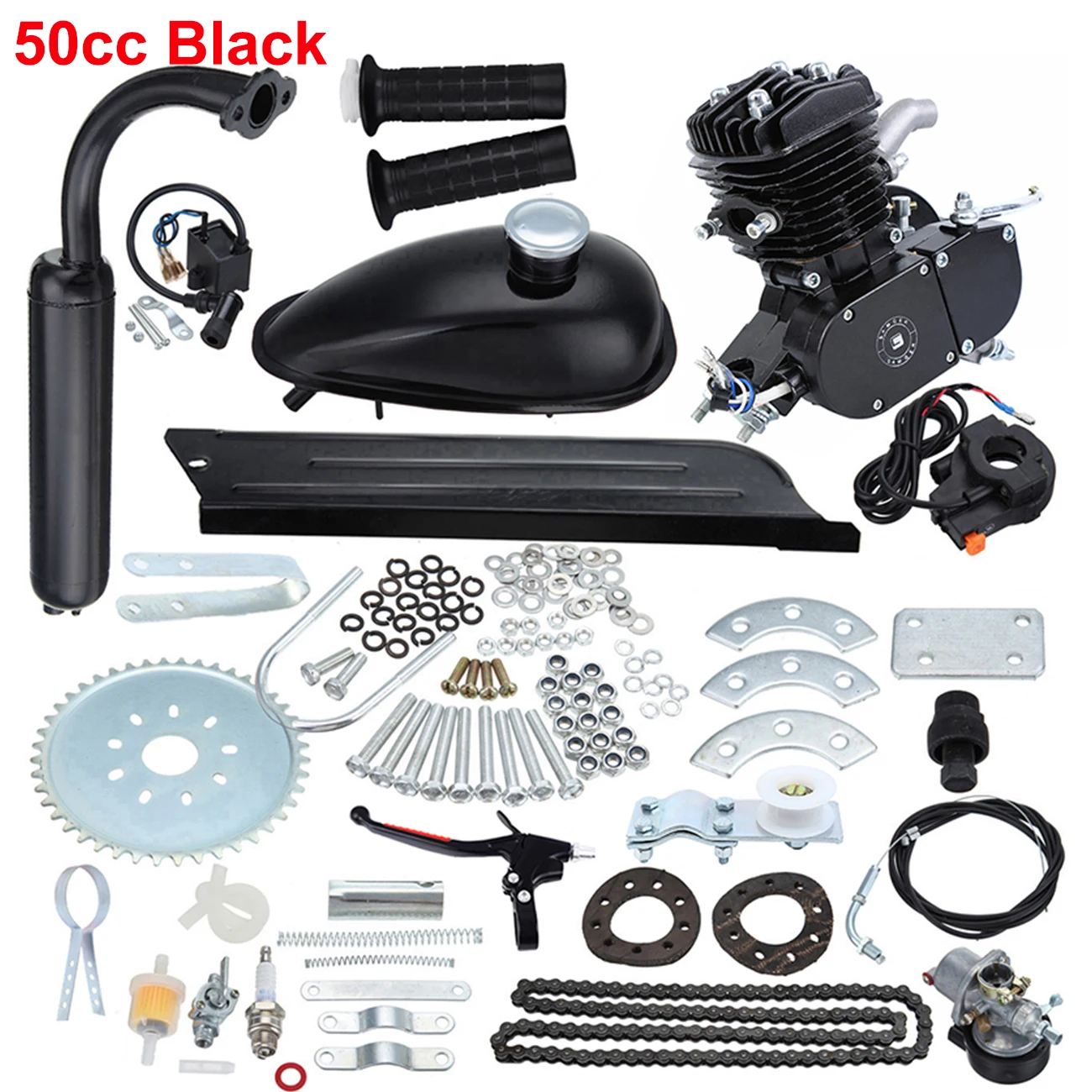 Complete Diy Motorized Bicycle Kit U-moto Mega Performance - Foto 3