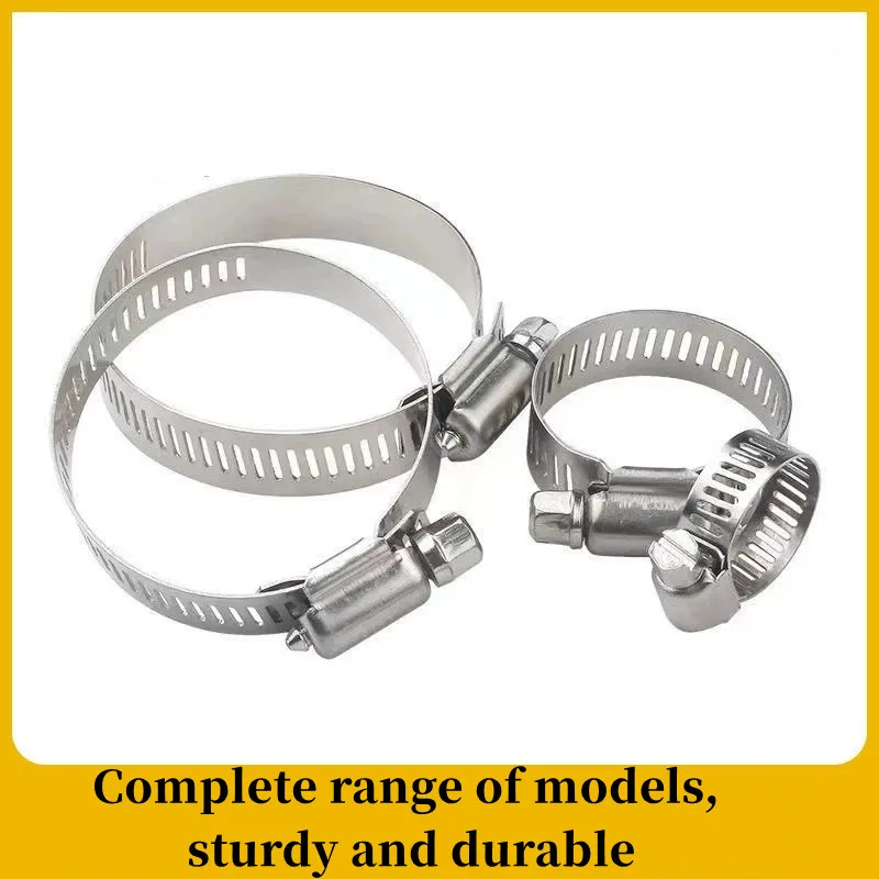 6mm-29mm Hose Clips Pipe Clamps Stainless Steel Hoop Clamp Hose Clamp Stainless Steel Set Automotive Pipes Clip Fixed Tools