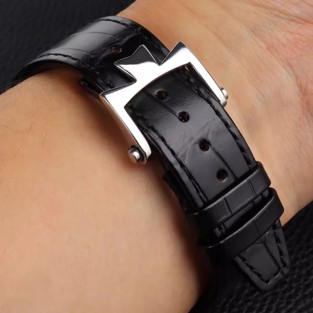 Luxury Watch Strap with Original Style Butterfly Buckle - Premium Accessory