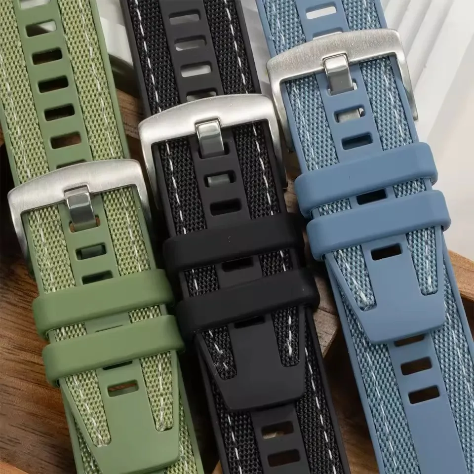 22mm Original Sport Nylon Silicone Watch Strap Bracelet