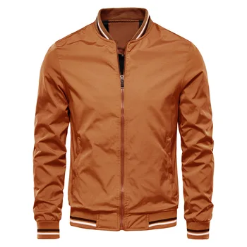 Autunno Inverno Uomo Giacca a vento Biker Bomber Giubbotti per uomo Giacca da campeggio Cappotto Giacca casual Capispalla Abiti maschili 1