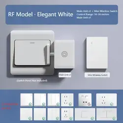 Smart Wireless Automatic Button Pusher with USB Rechargeable Remote Control (B button and switch)
