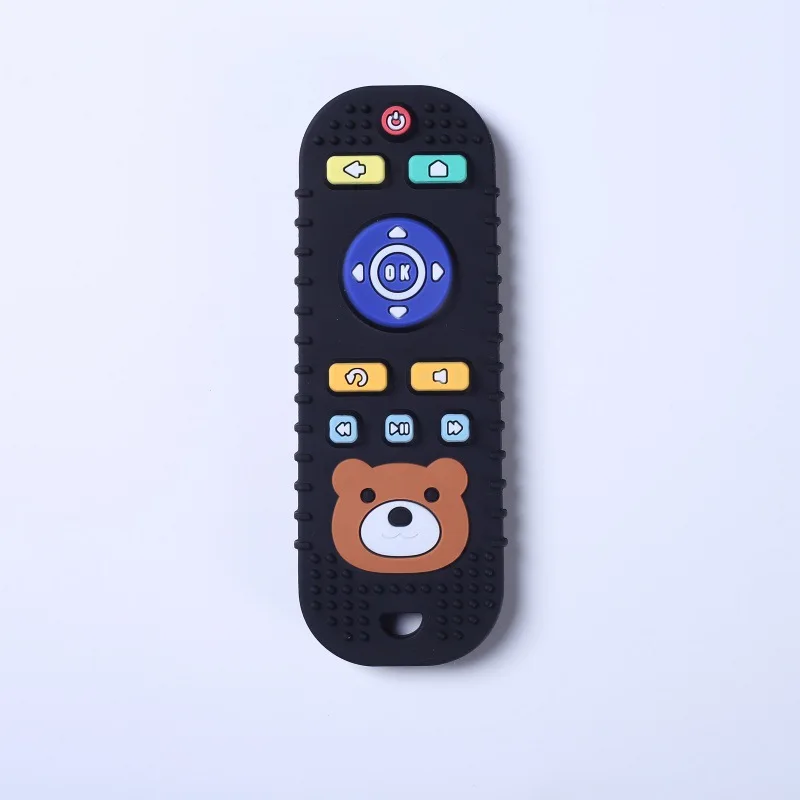 Silicone Remote-Controlled Toy Baby Teether with Cartoon Design to Help Relieve Your Baby's Stress