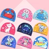 Kids Swimming Caps PU Waterproof Cute Cartoon Swimming Cap Ear Protection Boys Girls Children Lovely Swim Pool Hat Bathing Cap 1