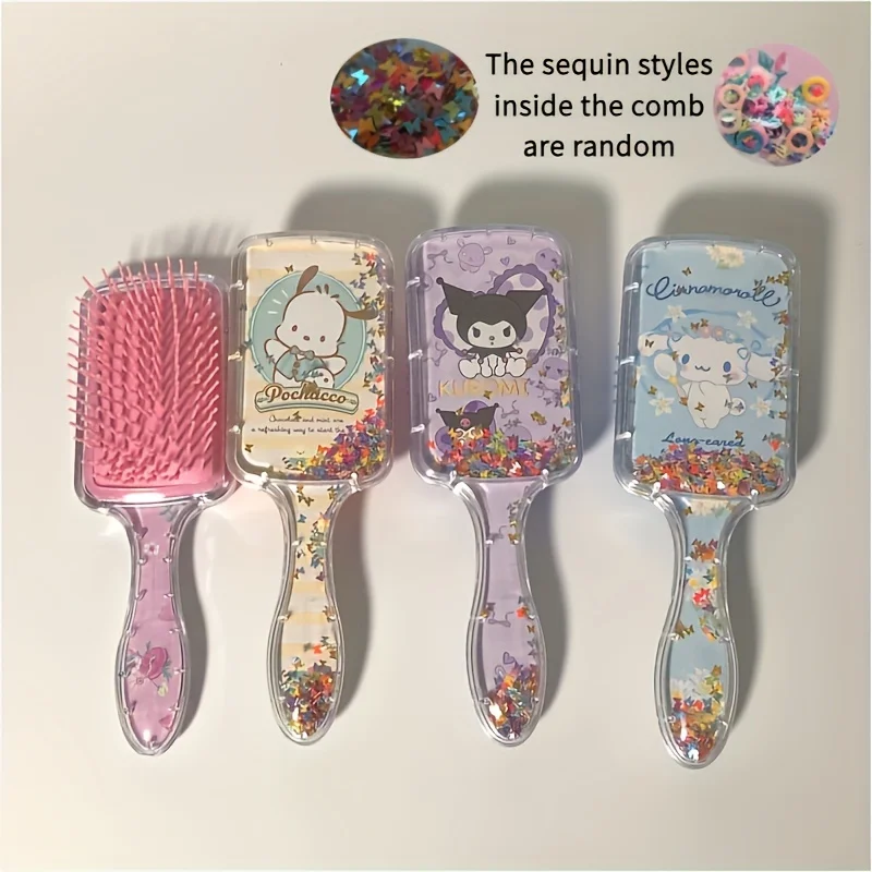 Air Cushion Comb 1pcs Lovely Cartoon Decorative Kuromi Melody Cinnamoroll Pochacco Birthday Gift Suitable for All Hair Type