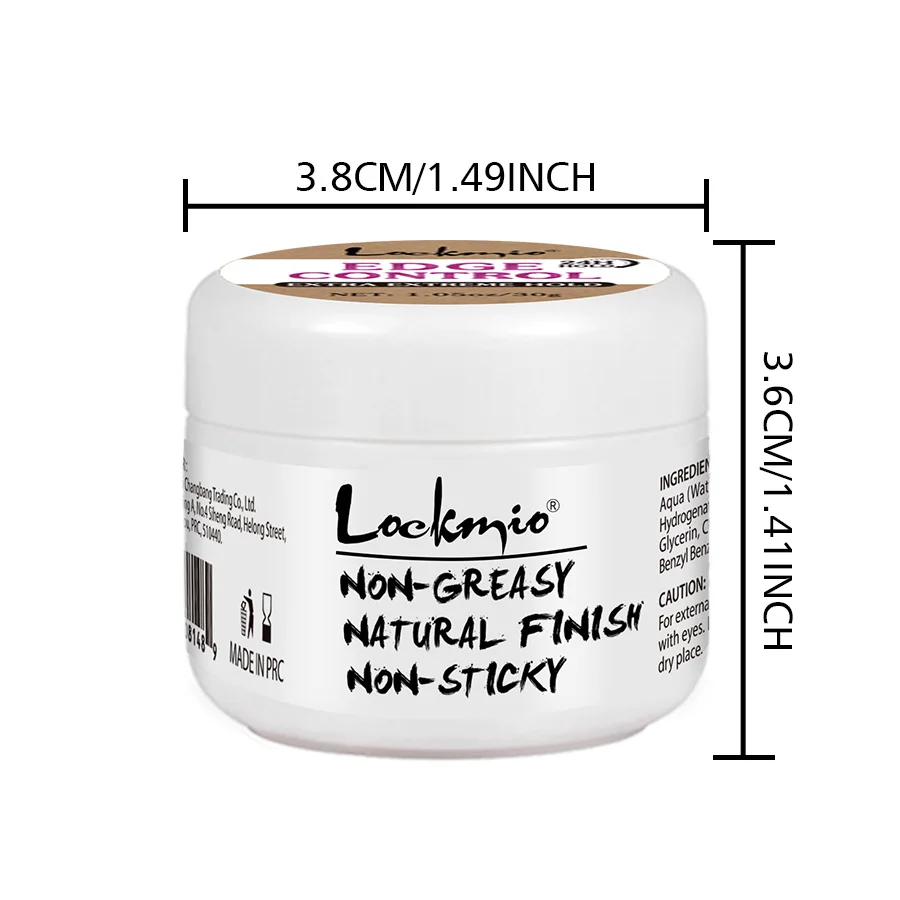 LOCKMIO 30g Baby Bangs Styling Gel Hair Pomade Edge Control Wax for Wigs Women 24 Hour Long Lasting Edges Control Hair Wax Cream 6