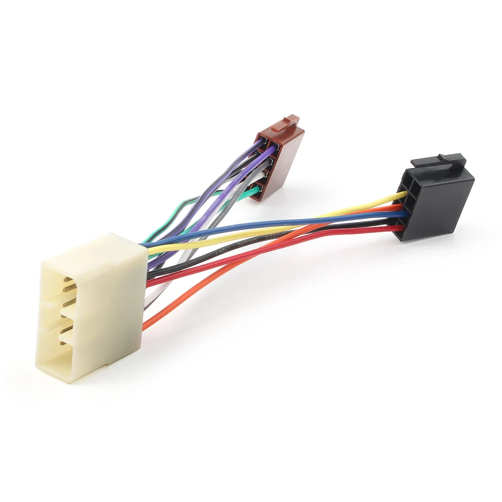 Car ISO WIRING HARNESS stereo radio plug lead wire loom connector adaptor For Toyota Camry Corolla RAV4 Hilux Yaris Land Cruiser