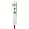 1pc Four Leaf Lucky Clover Design Golf Alignment Stick Cover, Golf Accessories 3