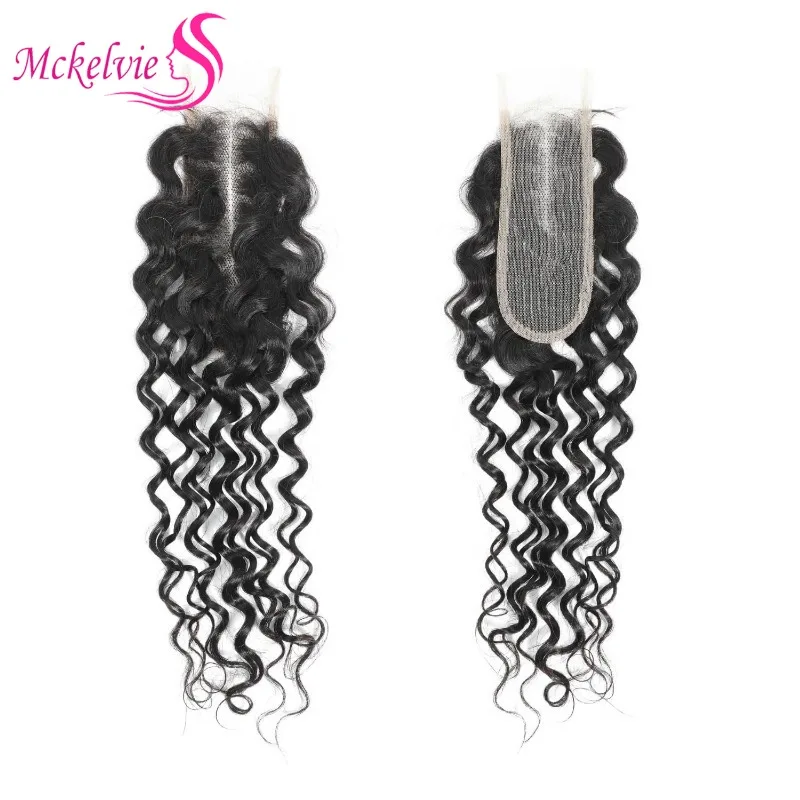 2x6 Water Wave Lace Closure Human Hair Transparent Lace Brazilian Virgin Hair For Black Women Water Wave Pre-Plucked Hairline