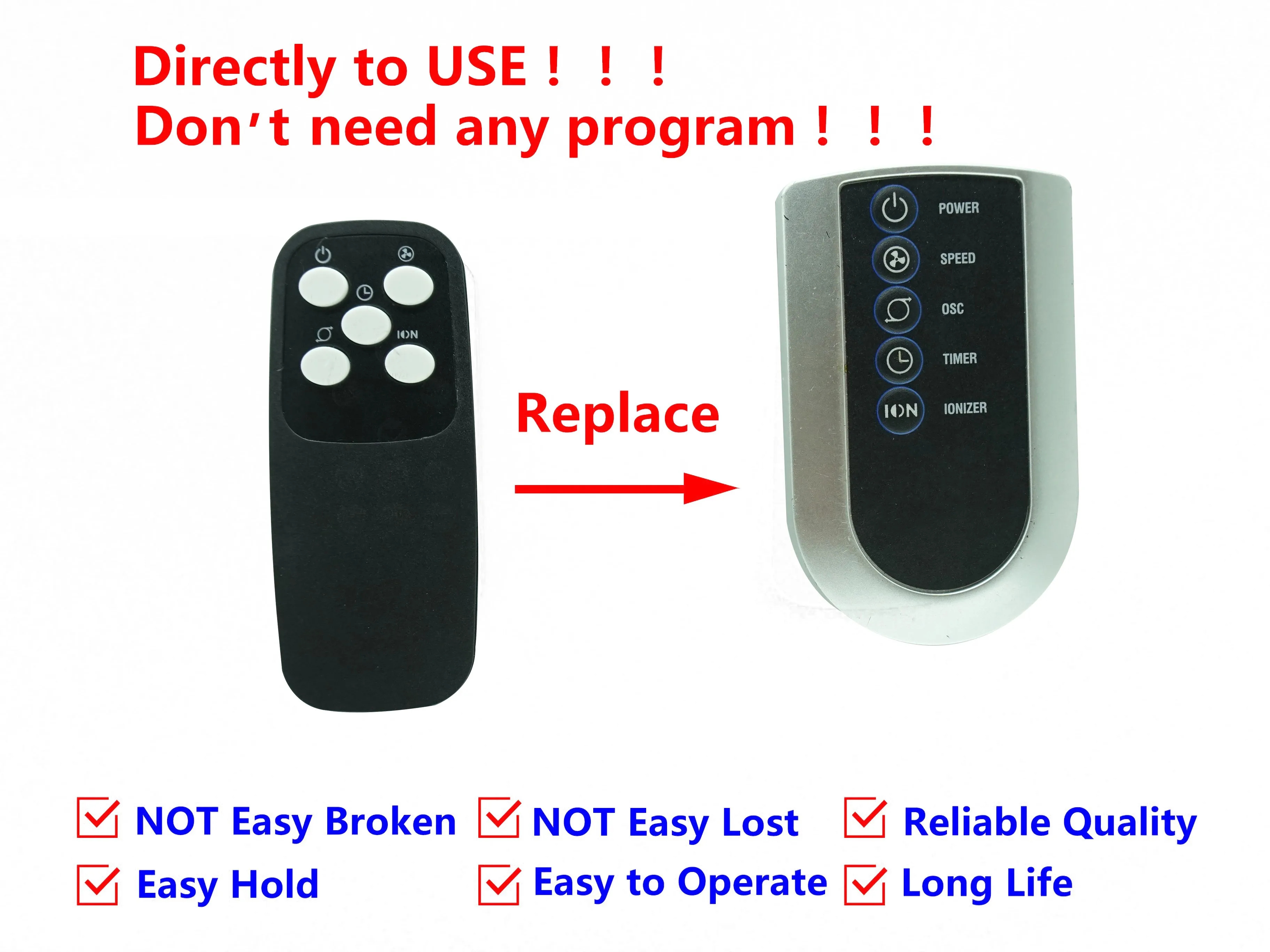 Remote Control For Lasko Tower Fan T48300 2505 2654 T48303 T42915 T42951  T42950 T42952 T42964 Air Oscillating 4-Speed Tower Fan - AliExpress