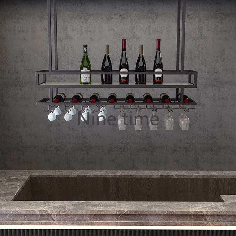 Wine Refrigerator Rack Portable Bar Iron Cabinet Whiskey High End Metal Storage Wall Outdoor Display Antique Drinks Furniture
