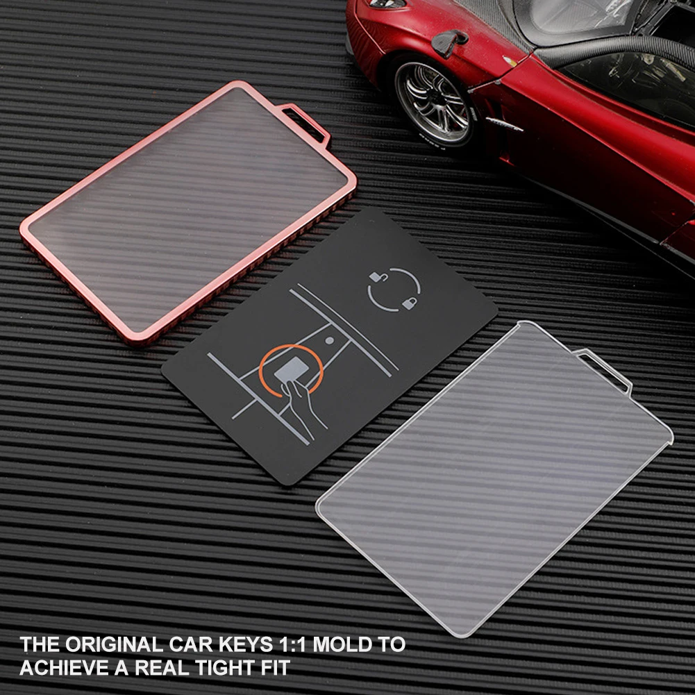 Premium Soft TPU Car Key Card Holder Protector in Black - High-Quality Key Shell Cover