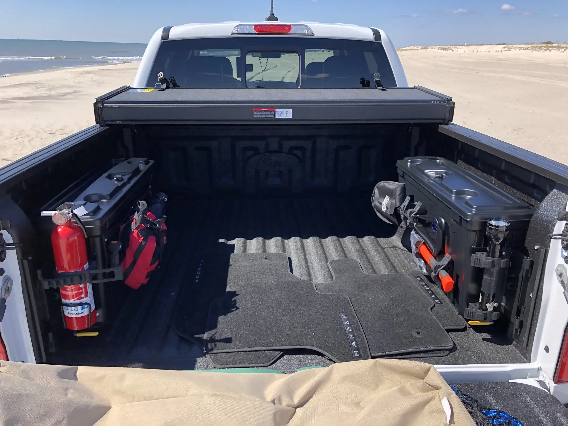2PCS/SET Truck Bed Toolbox Lockable Storage Box Case Tool