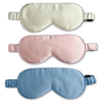 100% Mulberry Silk Sleep Mask for Man and Woman Eye Cover Large Blindfold for Total Blackout Size 20X8.5cm 1