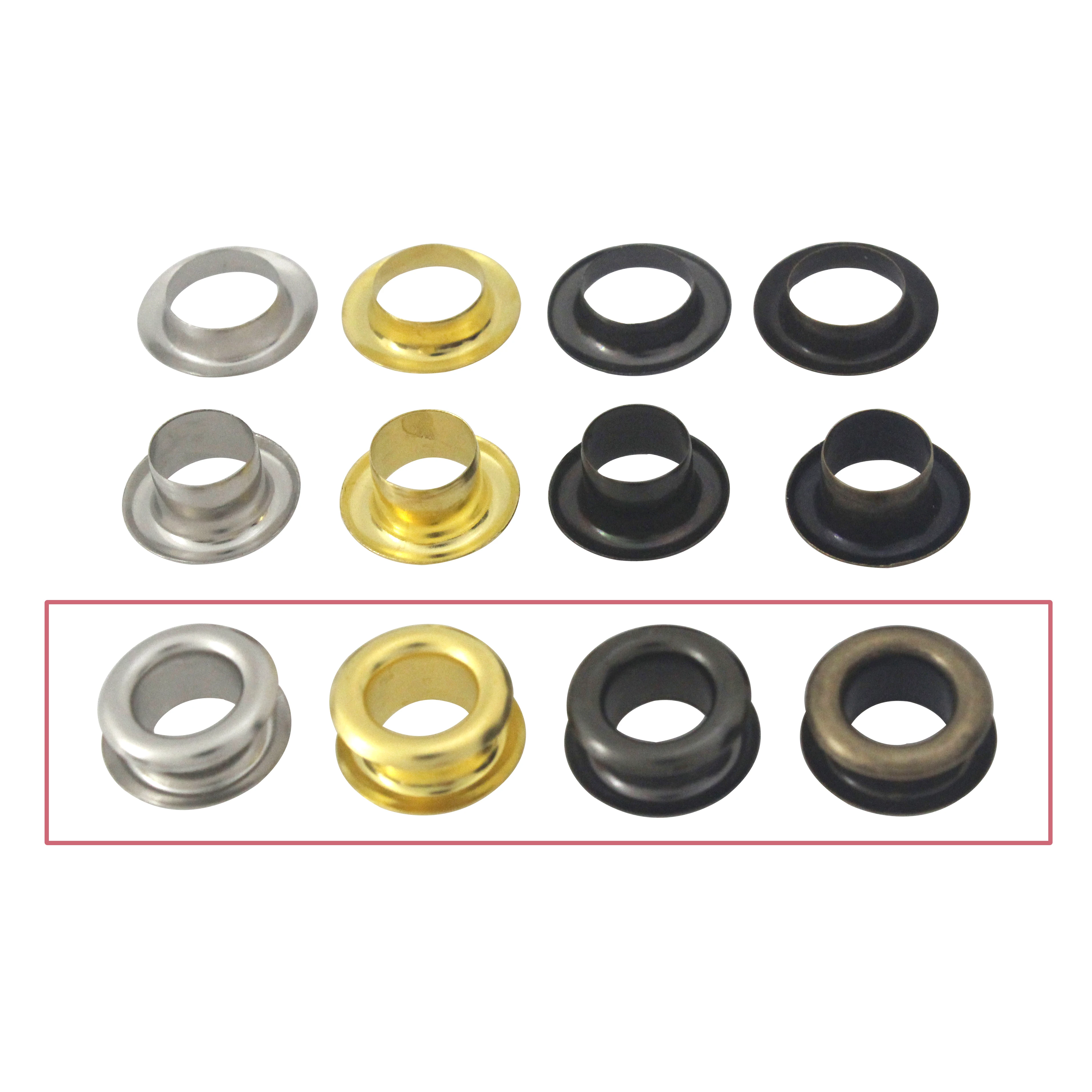 6mm Brass Double Sided Eyelet with Washer 100sets for Leather Craft Repair Grommet Round Eye Rings Shoes Bag Clothing Belt Hat