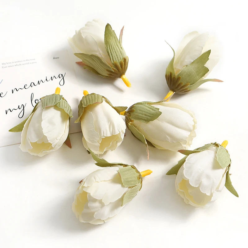 10/20pcs künstliche Blumen Köpfe Seide gefälschte Blumen für Hochzeits dekorationen Wohnkultur DIY Kranz Handwerk Girlande Geschenk zubehör – Detail 11