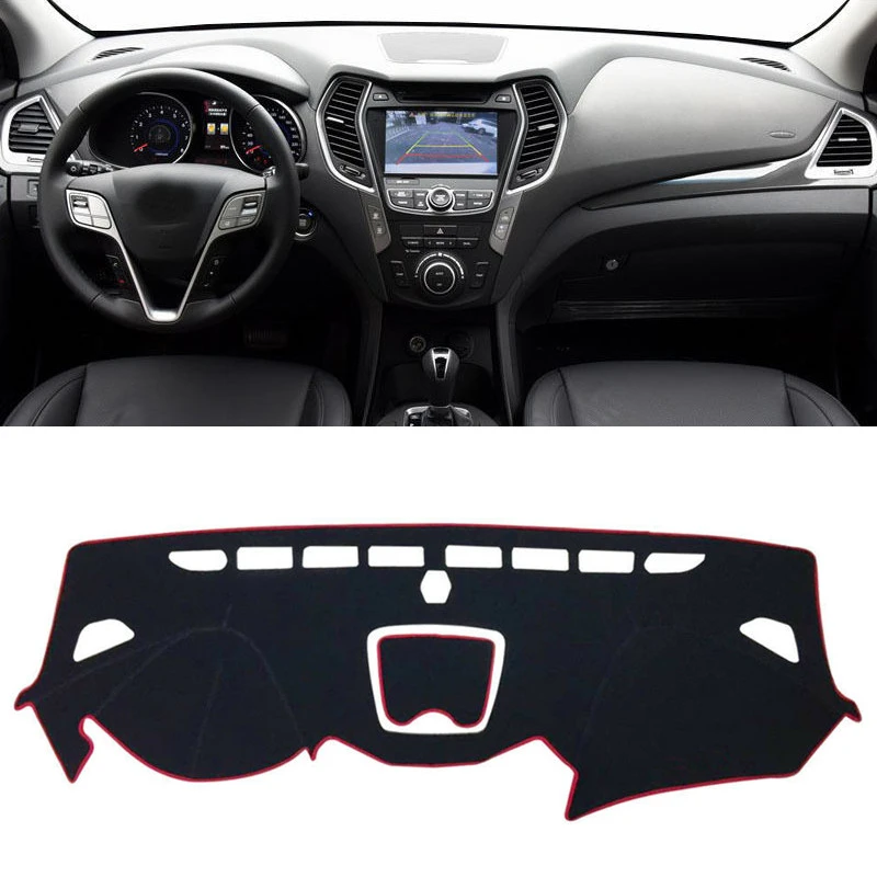 

Car Dashboard Cover Mat Pad For Hyundai Santa Fe IX45 Maxcruz 2013 2014 2015 2016 2017 2018 Sunshade Cushion Carpet Accessories