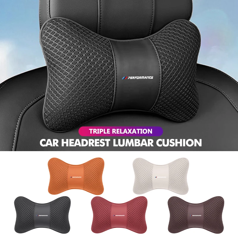 Car Seat Headrest Waist Support Protector Cushion Accessories For BMW E93 F10 F20 F30 F40 F15 F25 F26 F31 F49 F86 M3 M5 X3