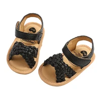 FOCUSNORM 4 Colors Infant Baby Boys Girls Sandals Shoes Solid Summer Soft Sole Open-toed Walking Shoes for Toddler 6