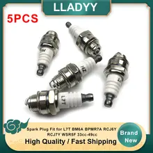 5Pcs 스파크 플러그 L7T BM6A BPMR7A RCJ6Y RCJ7Y WSR5F 33cc-49cc 트리머 송풍기 교체