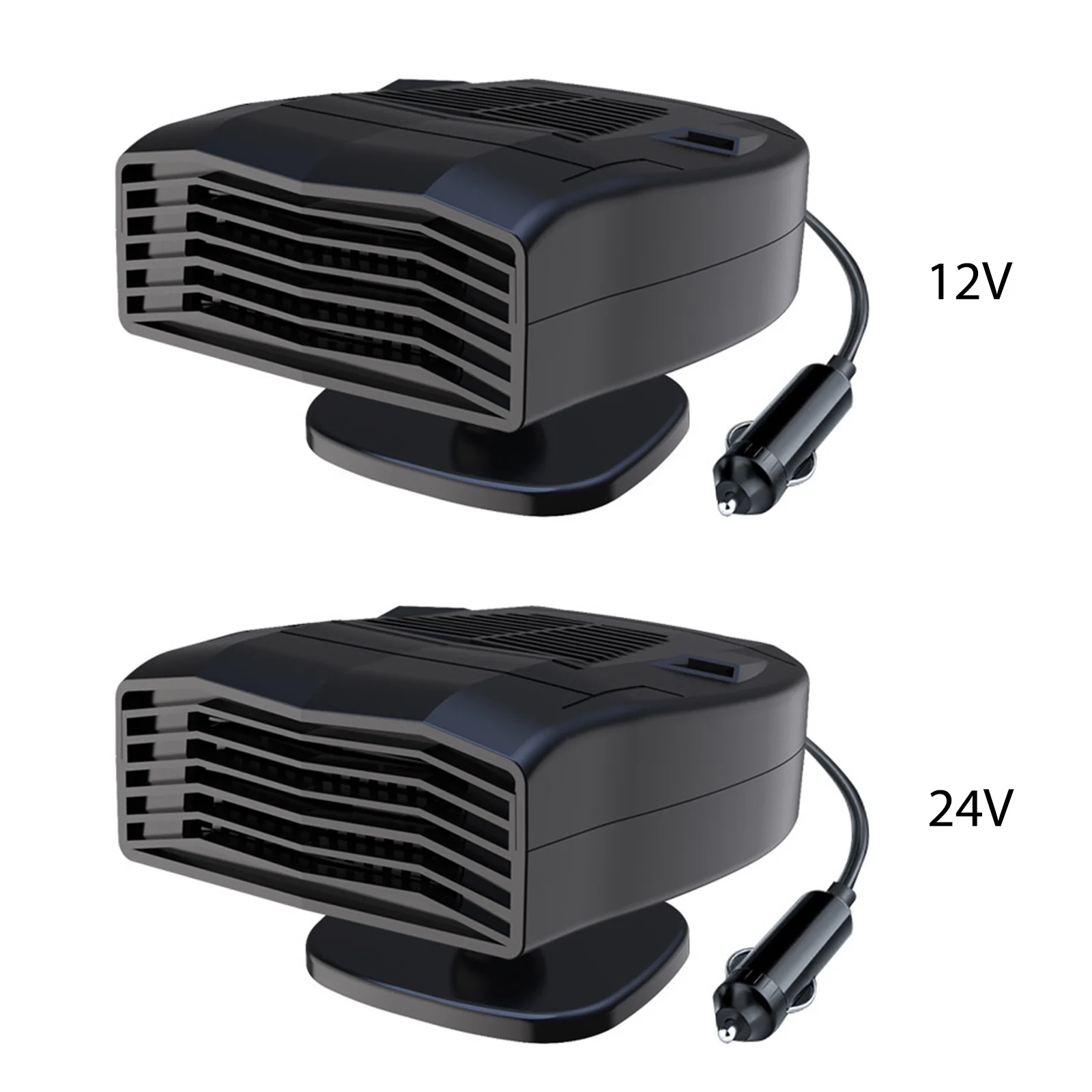 Riscaldatore elettrico per auto 12V/24V, antiappannamento, con ventola calda e fredda, accessori per campeggio_voghion.com