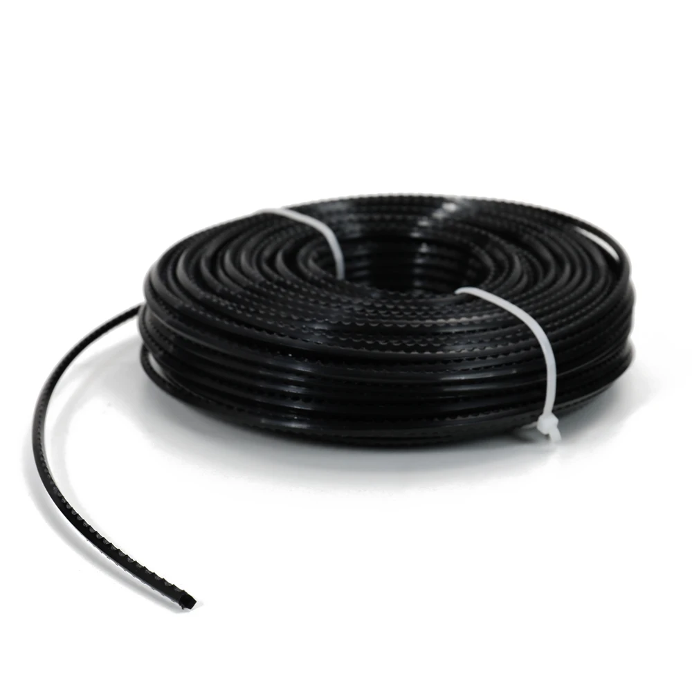 3.0mm 60 Meters Nylon Sawtooth Trimmer Rope Brush Cutter Strimmer Line Lawn Mower Accessory